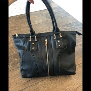 Faux leather handbag